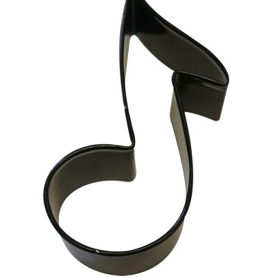Music Note Poly-Resin Coated Cookie Cutter Black