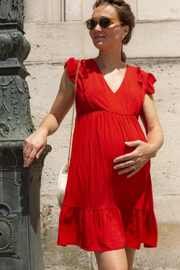 Robe menthe rouge 1