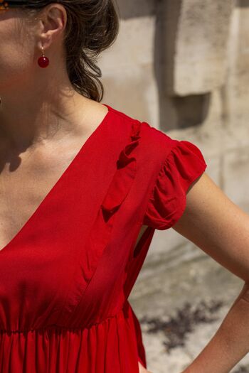 Robe menthe rouge 5