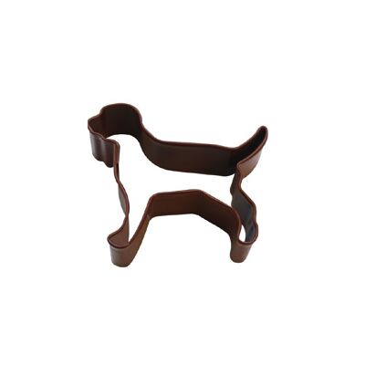 Emporte-pièce enduit de polyrésine mini chien brun