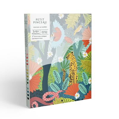 Kit de pintura por números - Pincel pequeño - Jungle de Studio Grand-père