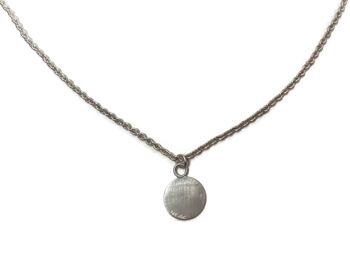 Chaîne d'ancre filigrane en argent sterling avec pendentif cercle 3