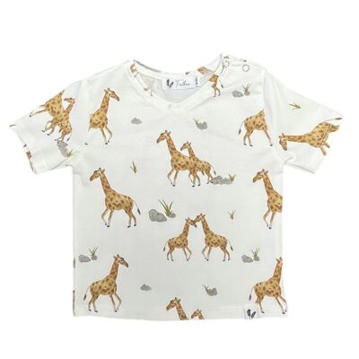 Shirt V-neck giraffe