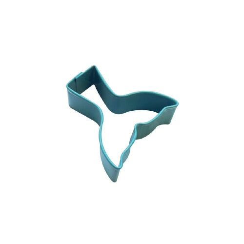 Mini Mermaid Tail Poly-Resin Coated Cookie Cutter Blue