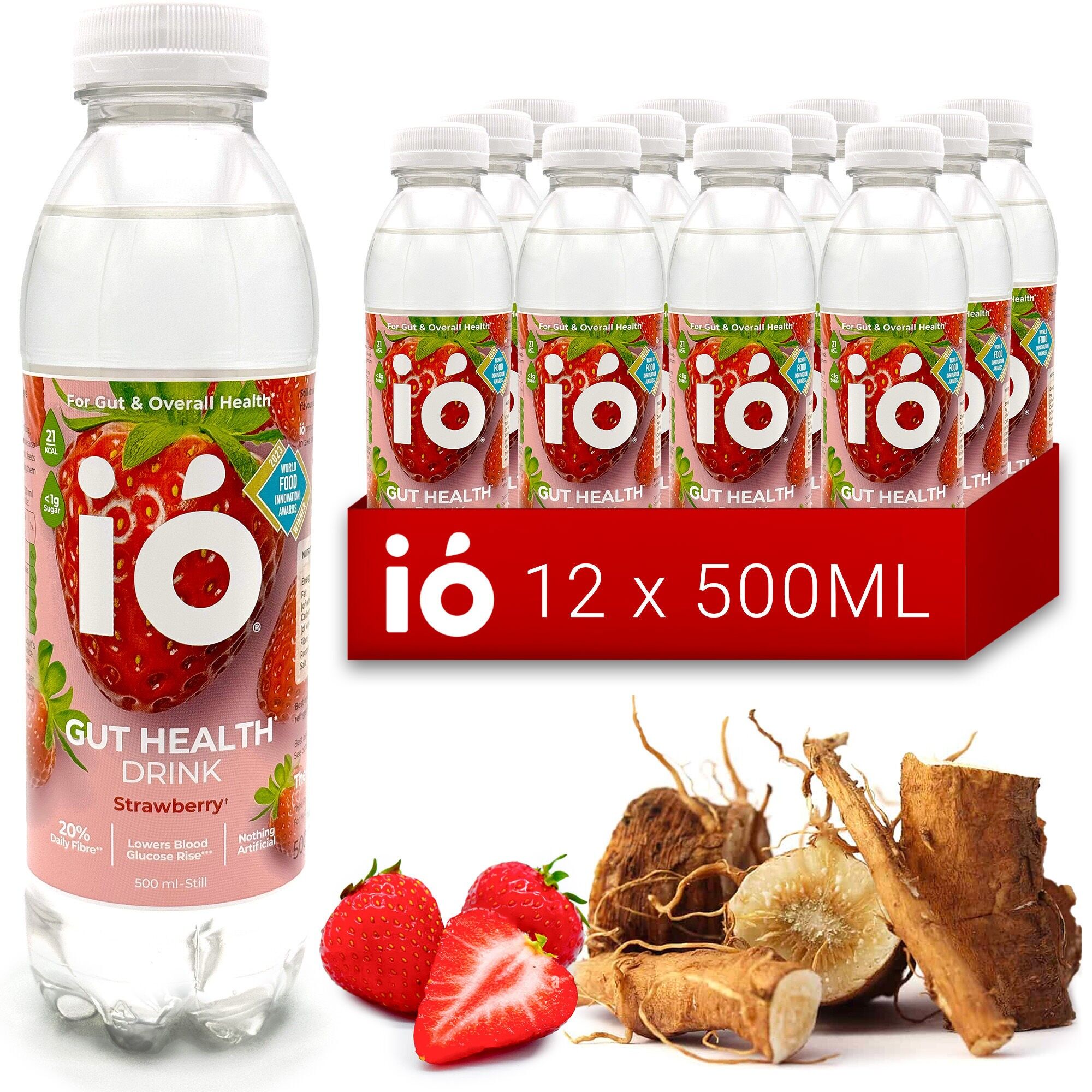 ió - Darmgesundheitsgetränk - Erdbeere (12 x 500ml)