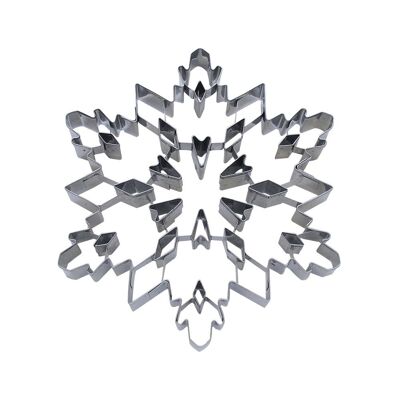 Cortador de galletas Deluxe de acero inoxidable con forma de copo de nieve