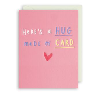 HUG MADE OF CARD Carte d'anniversaire ami 1