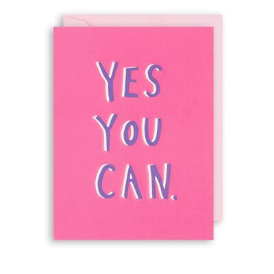 YES YOU CAN Birthday Friend Card