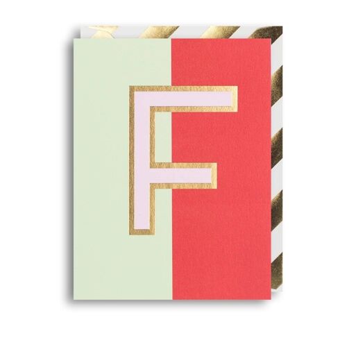 F Birthday Anniversary Wedding Card