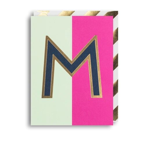 M Birthday Anniversary Wedding Card