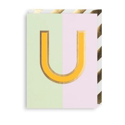 U-Geburtstags-Hochzeitskarte
