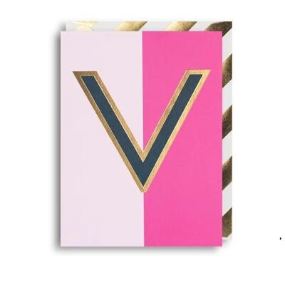 V Birthday Anniversary Wedding Card