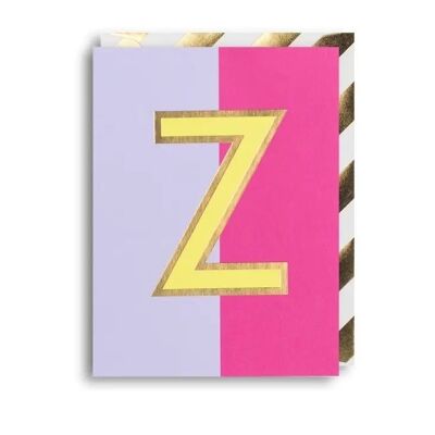 Z Birthday Anniversary Wedding Card