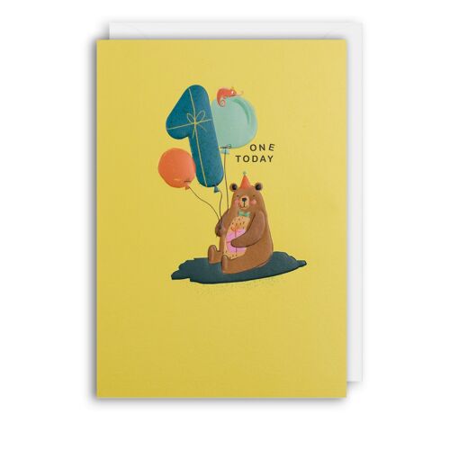 1ST BIRTHDAY BEAR Card