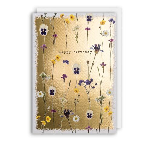 ALL OVER FLORAL Birthday Card
