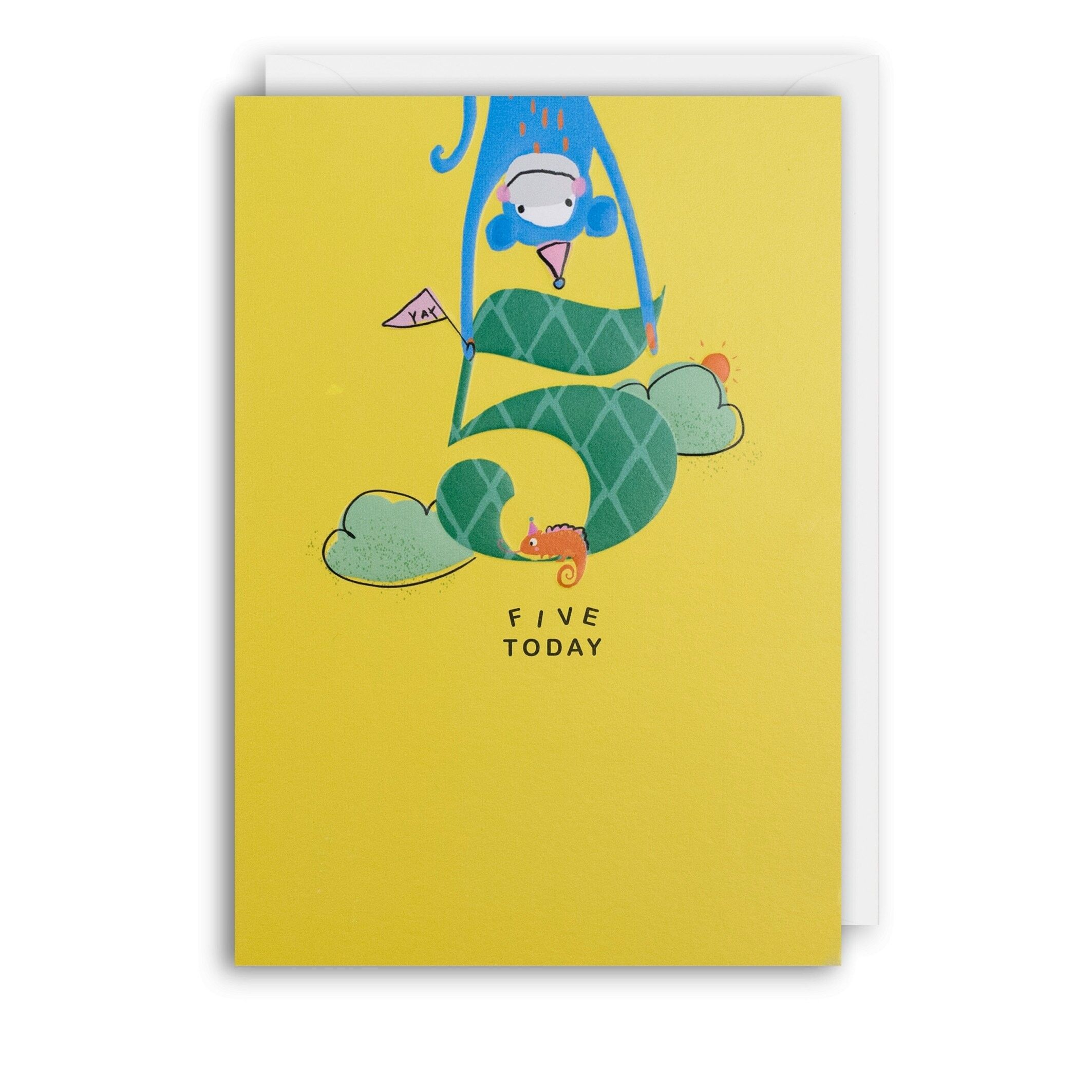 5. GEBURTSTAGS-AFFEN-Karte