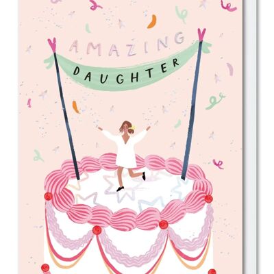 Increíble tarjeta de cumpleaños para hija
