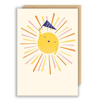Carte d'anniversaire soleil
