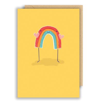 Tarjeta de cumpleaños del arco iris