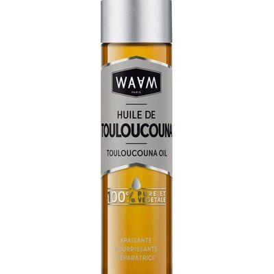 WAAM Cosmetics – Huile végétale de Touloucouna – 100% pure et naturelle – Première pression à froid – Huile nourrissante, fortifiante et apaisante – Visage, Corps et cheveux – 100ml