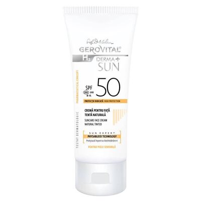 Crème Solaire Visage Teintée Sun Expert Naturelle | FPS 50