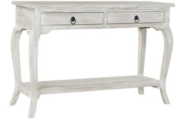 POIGNÉE CONSOLE 115X38X76 DÉCAPAGE BLANC MB189203 1