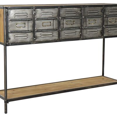 FIR METAL CONSOLE 129,5X34X88 METALLIC MB189409