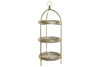 ETAGERE METAL 39X39X101 DOREE MB190073 1