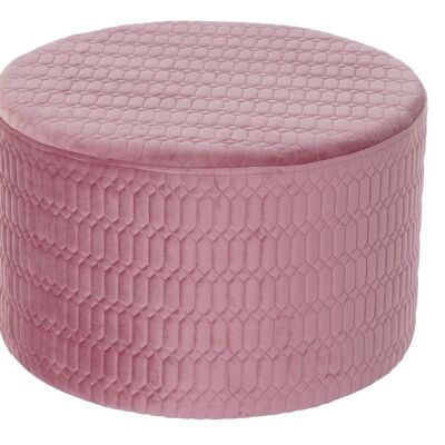 POGGIAPIEDI POLIESTERE MDF 55X55X35 ROSA MB190845