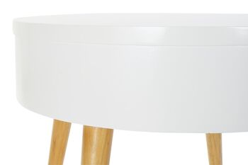 TABLE BASSE MDF 60X60X45 BLANC MB190936 3