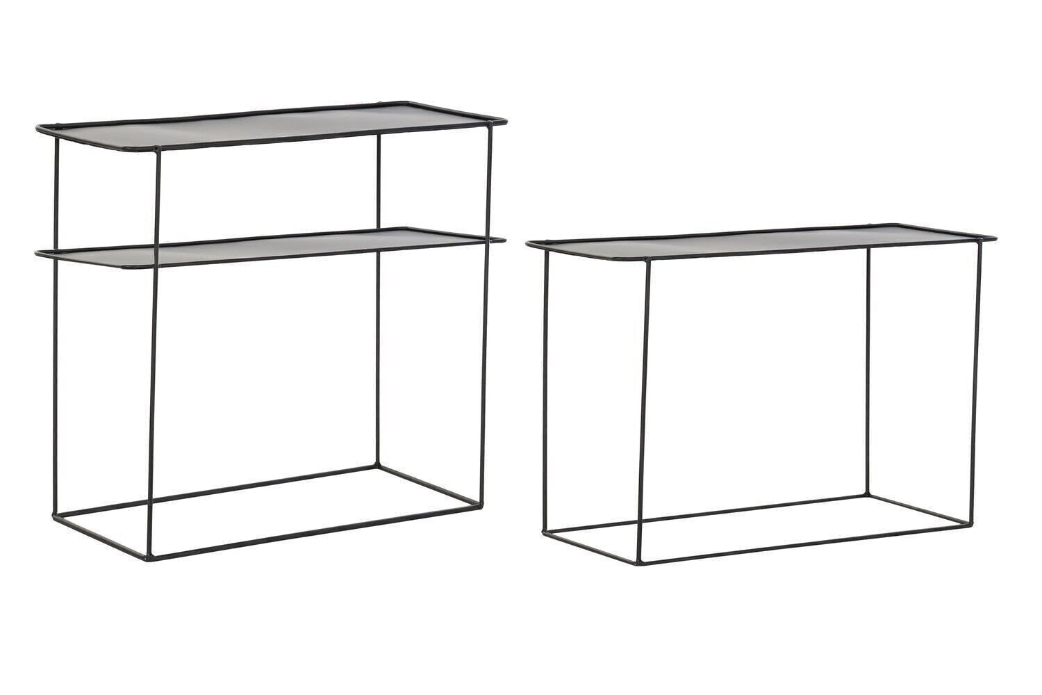 CONSOLE SET 2 METAL 70X27X45 BLUE MB191343