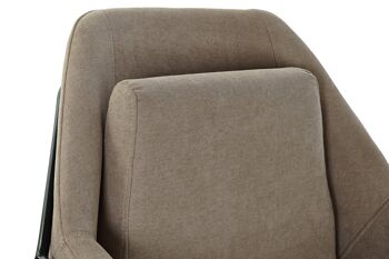 FAUTEUIL METAL POLYESTER 75X76X81 BEIGE MB191426 3