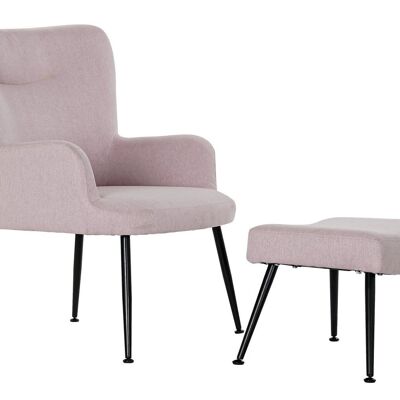 FAUTEUIL SET 2 METAL POLYESTER 70X60X84 45,5X37X35,5 MB191899