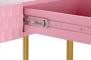 CONSOLE POIGNEE METAL 90X45X74 ROSE MB192135 5