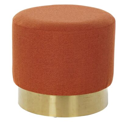 REPOSAPIES METAL MICROFIBRA 45X45X40 TERRACOTA MB192385