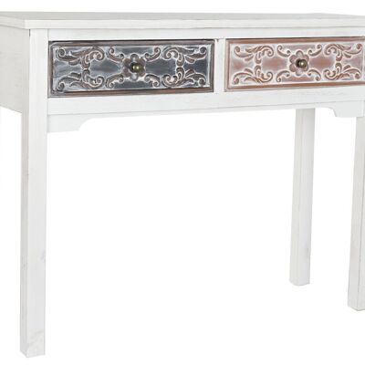 CONSOLE MDF 107X36X81 BLANC VIEILLI MB192475