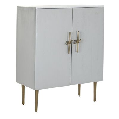 IRON HANDLE CABINET 85X45X110 WHITE BOW MB192506