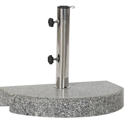 SOCLE DE PARASOL GRANIT 45X28X36,5 20KGS, KG 38/32MM MB192545