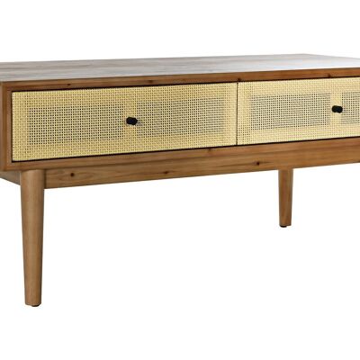 MESA CENTRO ABETO RATAN 106X55X46 MARRON MB193517