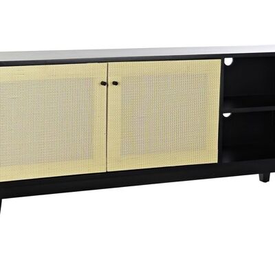 MOBILE TV ABETE RATTAN 160X38X65 NERO MB193520