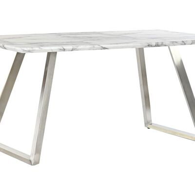 MESA COMEDOR MDF ACERO 160X90X76 BLANCO MB193562