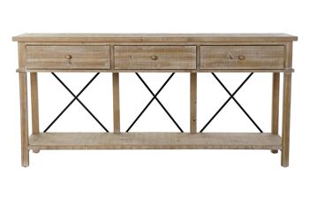 CONSOLE SAPIN MÉTAL 181X45X86 NATUREL MB193677 6