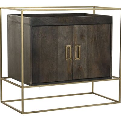 CONFORTABLE MANGUE METAL 86X43X76 MARRON MB194150