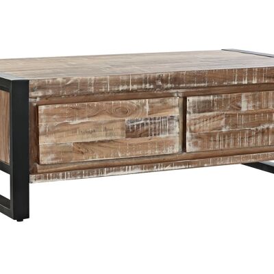 MESA CENTRO ACACIA METAL 110X60X40 NATURAL MB194228