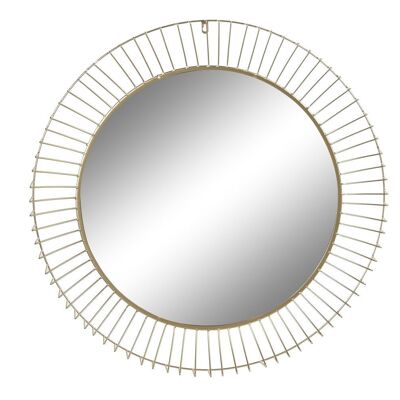 MIRROR METAL MIRROR 80X8X80 MATT GOLDEN MB194501