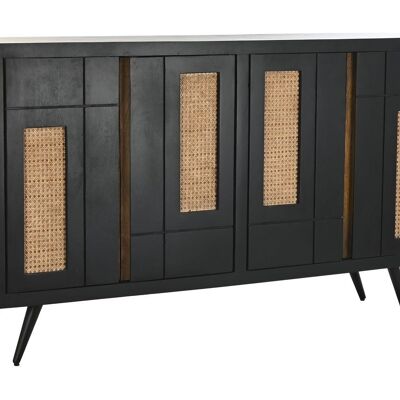 BUFFET MANGUE RATAN 160X40X90 NOIR MB194538