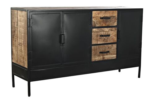 BUFFET MANGO METAL 160X40X90 MARRON MB194545