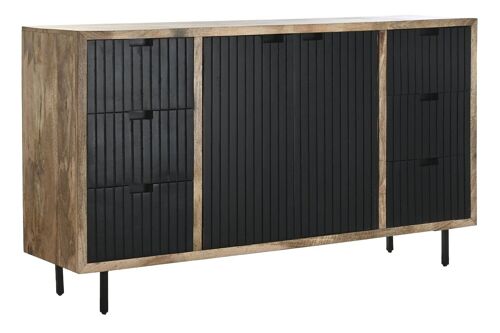 BUFFET MANGO METAL 165X40X90 NEGRO MB194549