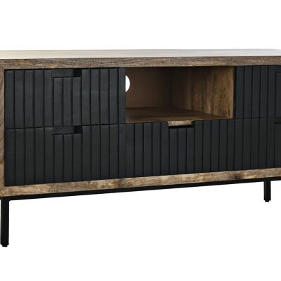 MUEBLE TV MANGO METAL 125X40X55 NEGRO MB194550