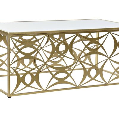 MESA CENTRO METAL ESPEJO 110X60X46 DORADO MB194897